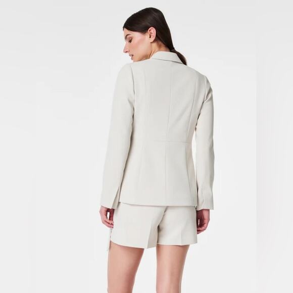 SPANX Carefree Crepe Wrap Blazer Size Medium - Picture 6 of 15